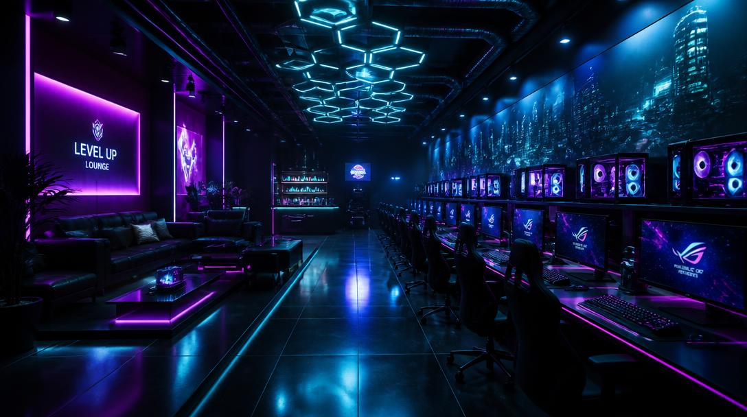 Level Up Lounge interior