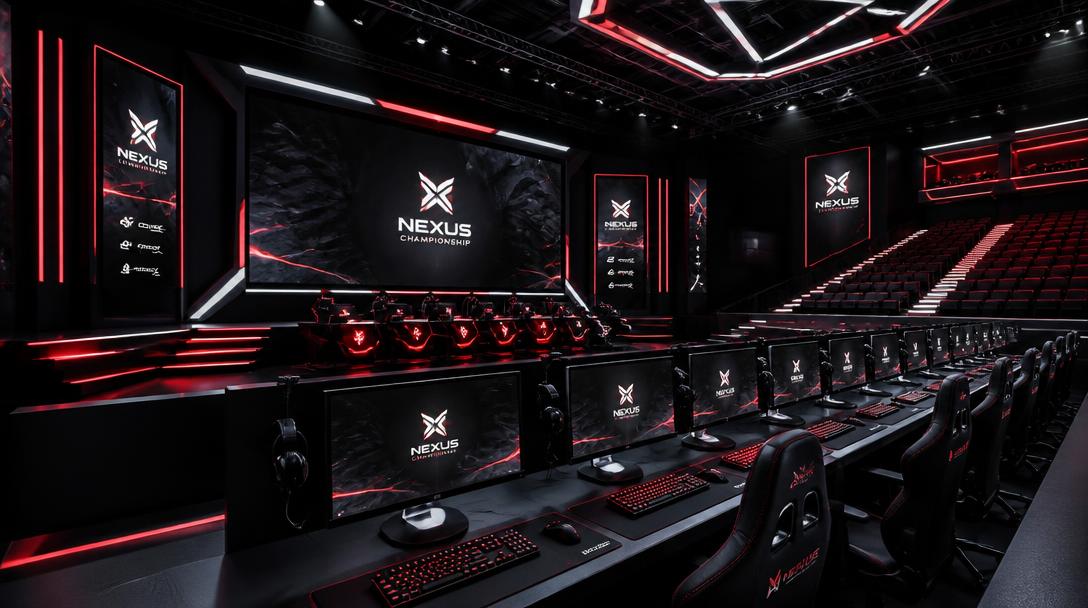 Nexus Championship gaming lounge
